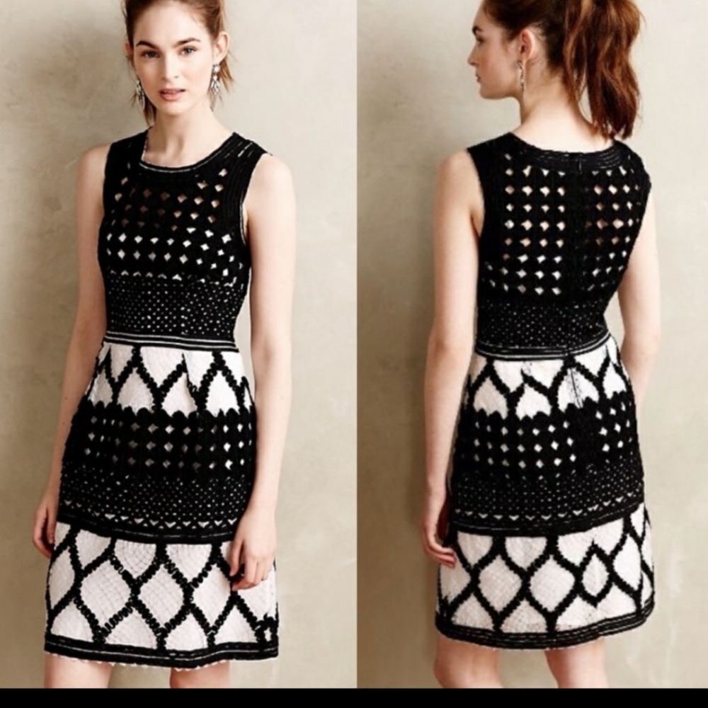 Anthropologie Baraschi Basketweave dress